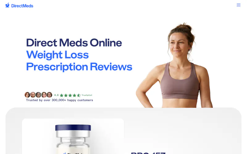Direct Meds GLP-1 website screenshot