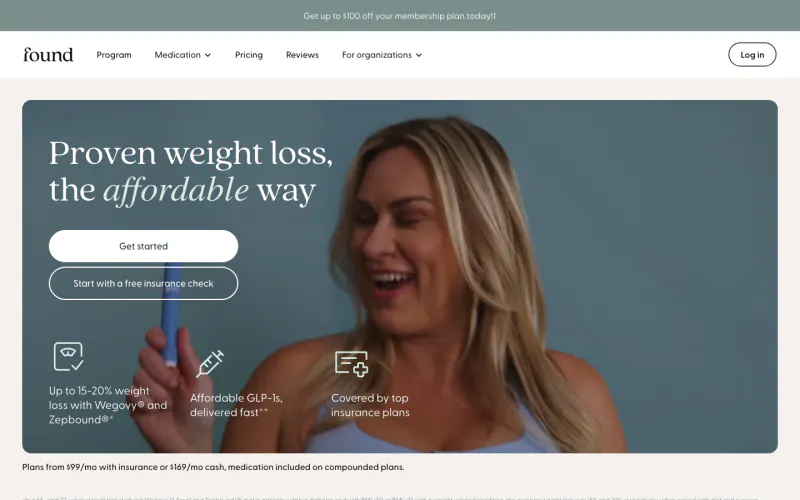 Found homepage