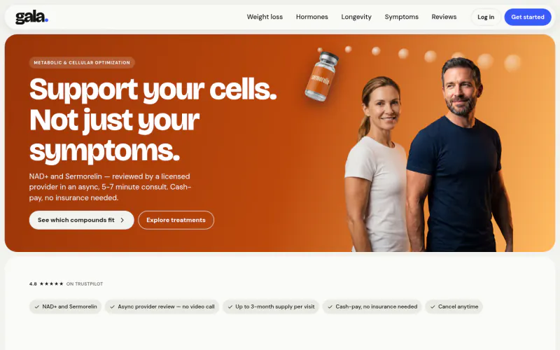 Gala Health website screenshot