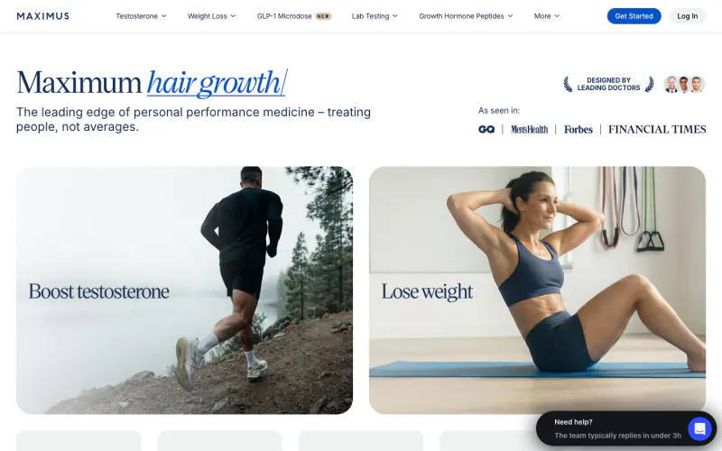Maximus homepage