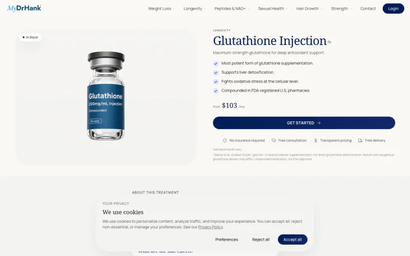 MyDrHank website screenshot