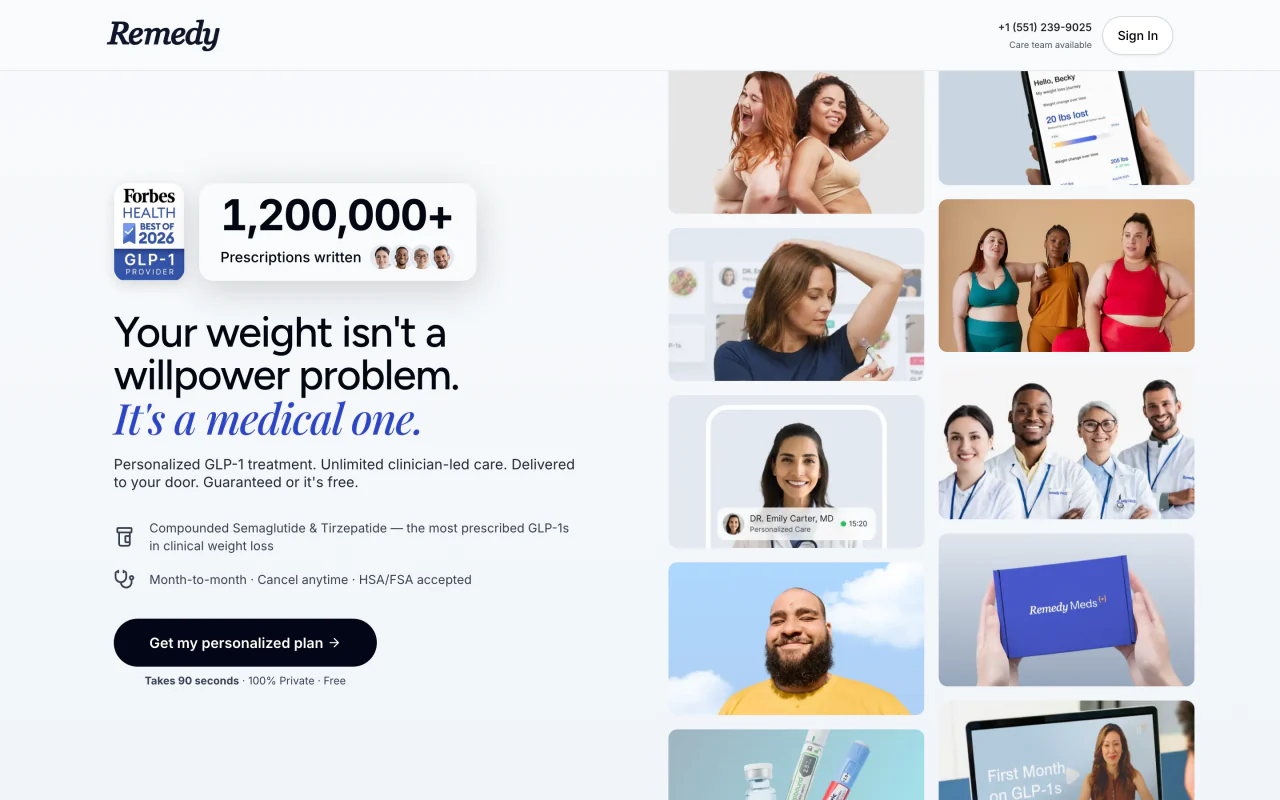 Remedy Meds homepage
