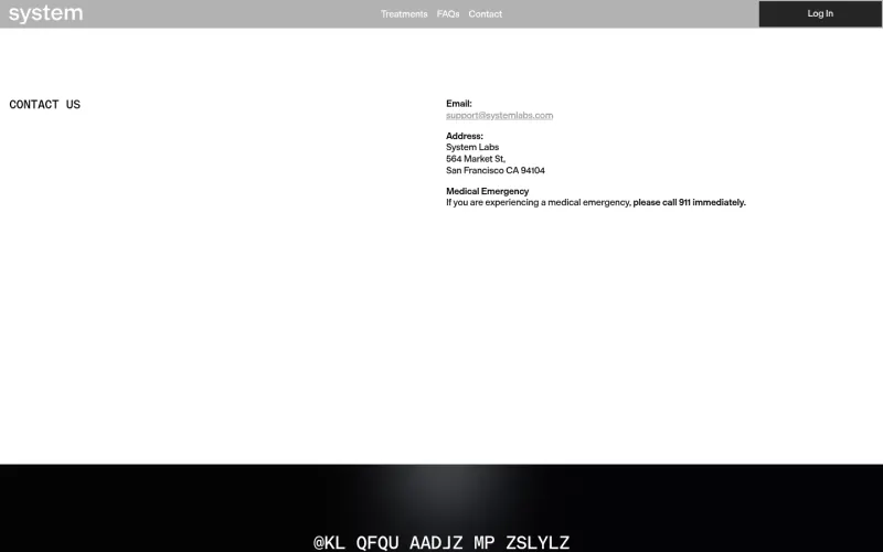 System Labs website screenshot