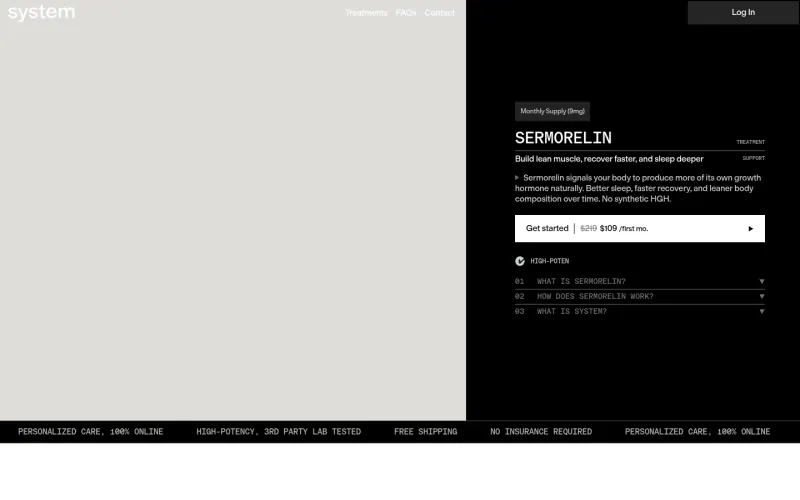 System Labs website screenshot