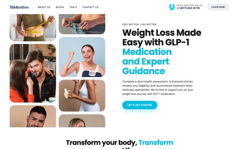 Wellorithm homepage